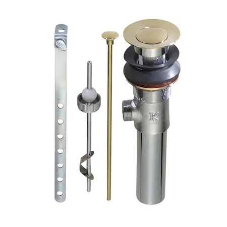 Thrifco Plumbing 1-1/4 Inch Pop-Up & Waste Assembly, Polished Brass 4402220